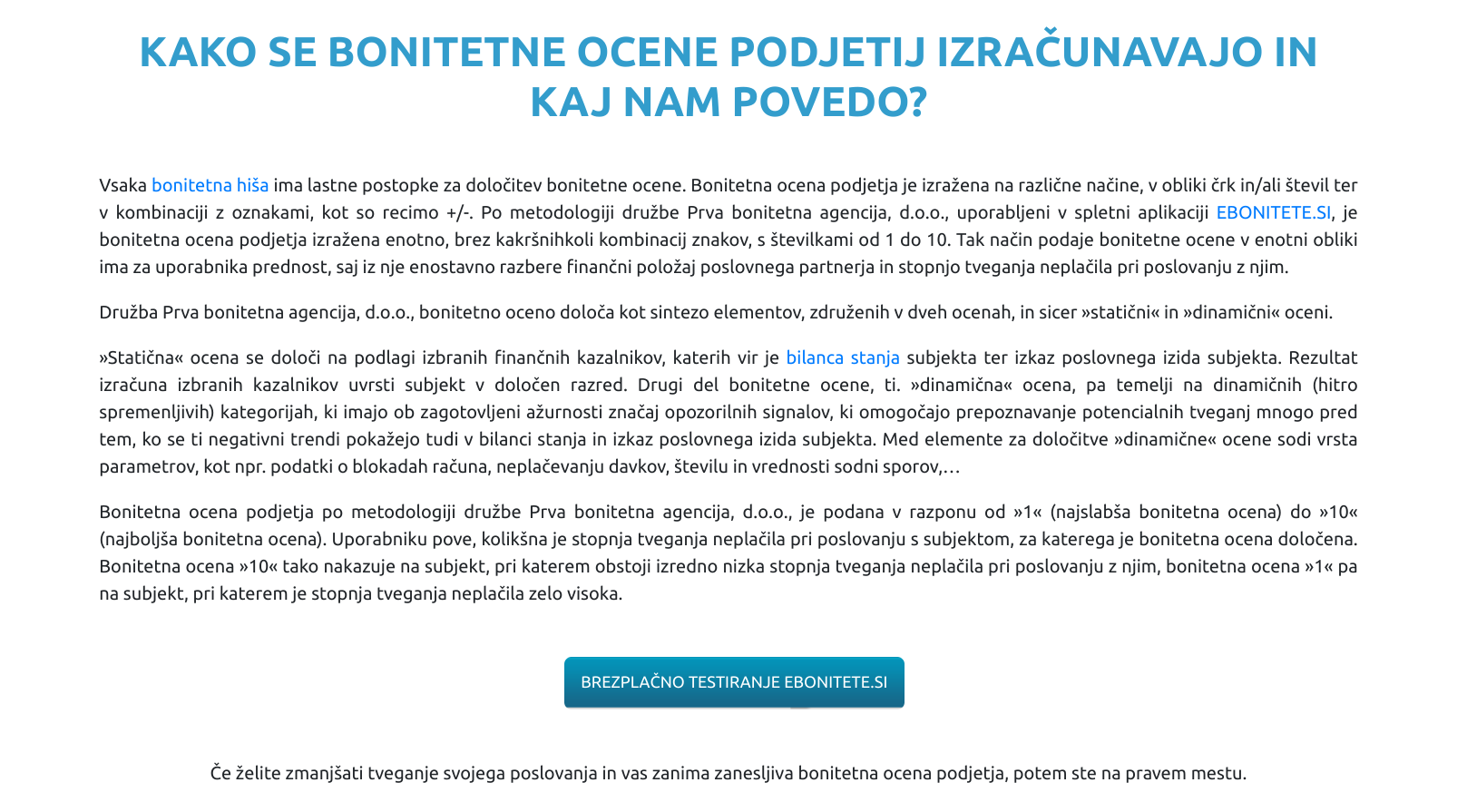 bonitetna ocena podjetja - offsite seo